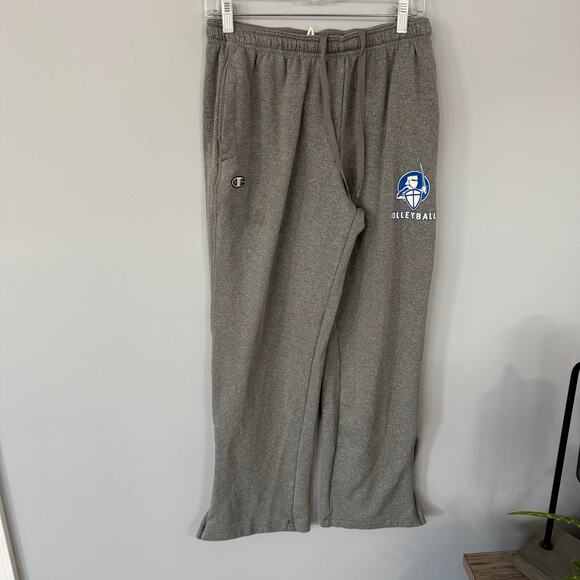 Champion Athletic Pull On Gray Joggers Jogging Pants Men's Size Large Volleyball - Picture 1 of 10